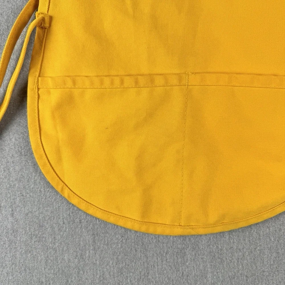 Vintage Whole Foods Market Bellaire Child Apron Made USA Yellow‎